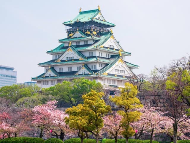 Castelo Osaka, Osaka, Viagem Japão